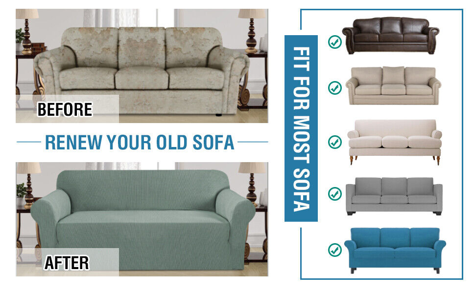 SageGreen Jacquard Fabric Covers for Sofa Couch Recliner Lounge Trendy Chair - Trendy Home Decors and Furnishings