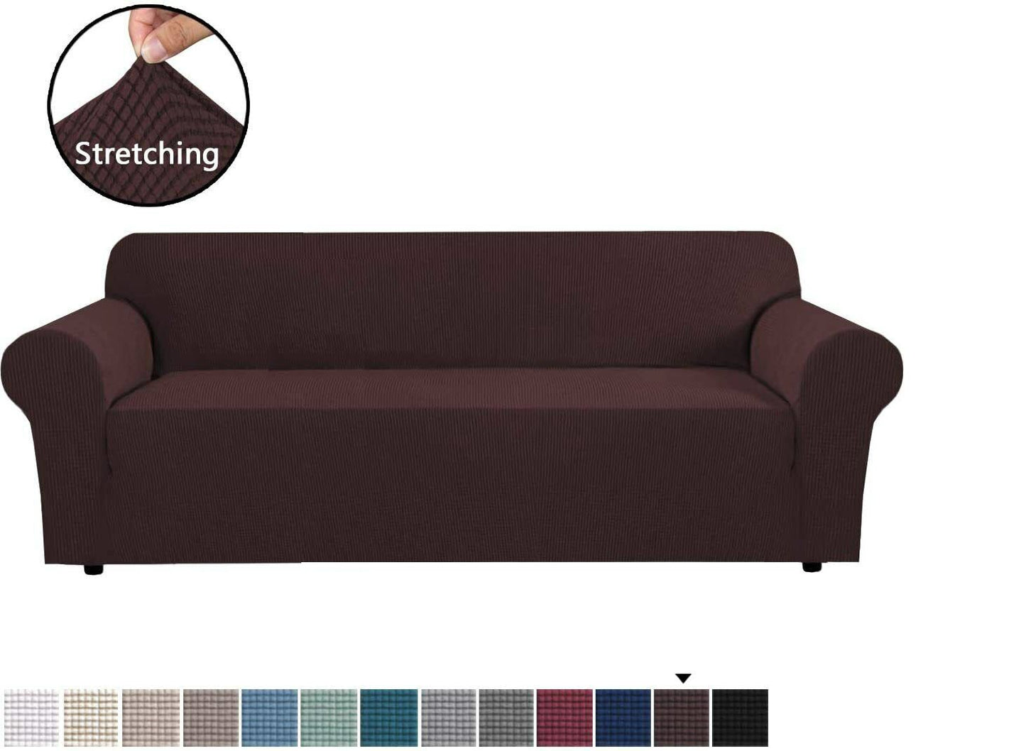 DarkBrown-Recliner Sofa Chair Slipcovers - Jacquard fabric - Trendy Home Decors and Furnishings
