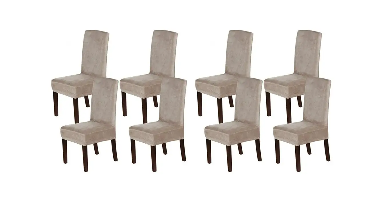 Dining Chair Covers - Velvet Fabric - Trendy Home Decors and Furnishings