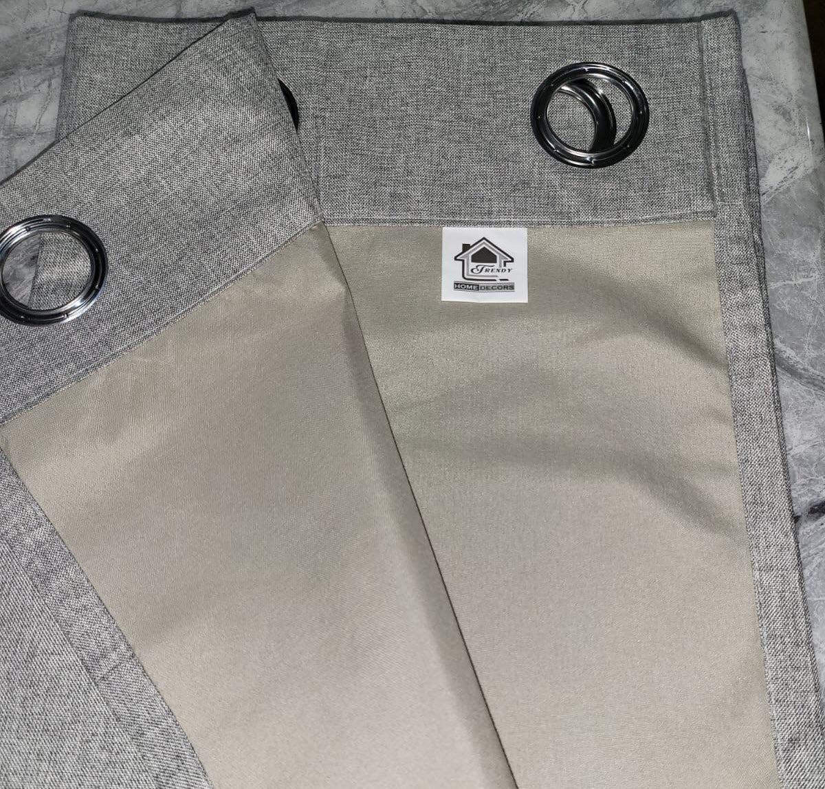 Linen Curtains - 100% Blockout with Lined Fabric - Trendy Home Decors and Furnishings