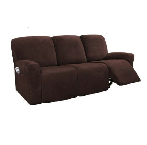 Velvet Fabric - Chocolate Brown Velvet Fabric Stretch Covers Trendy - Trendy Home Decors and Furnishings
