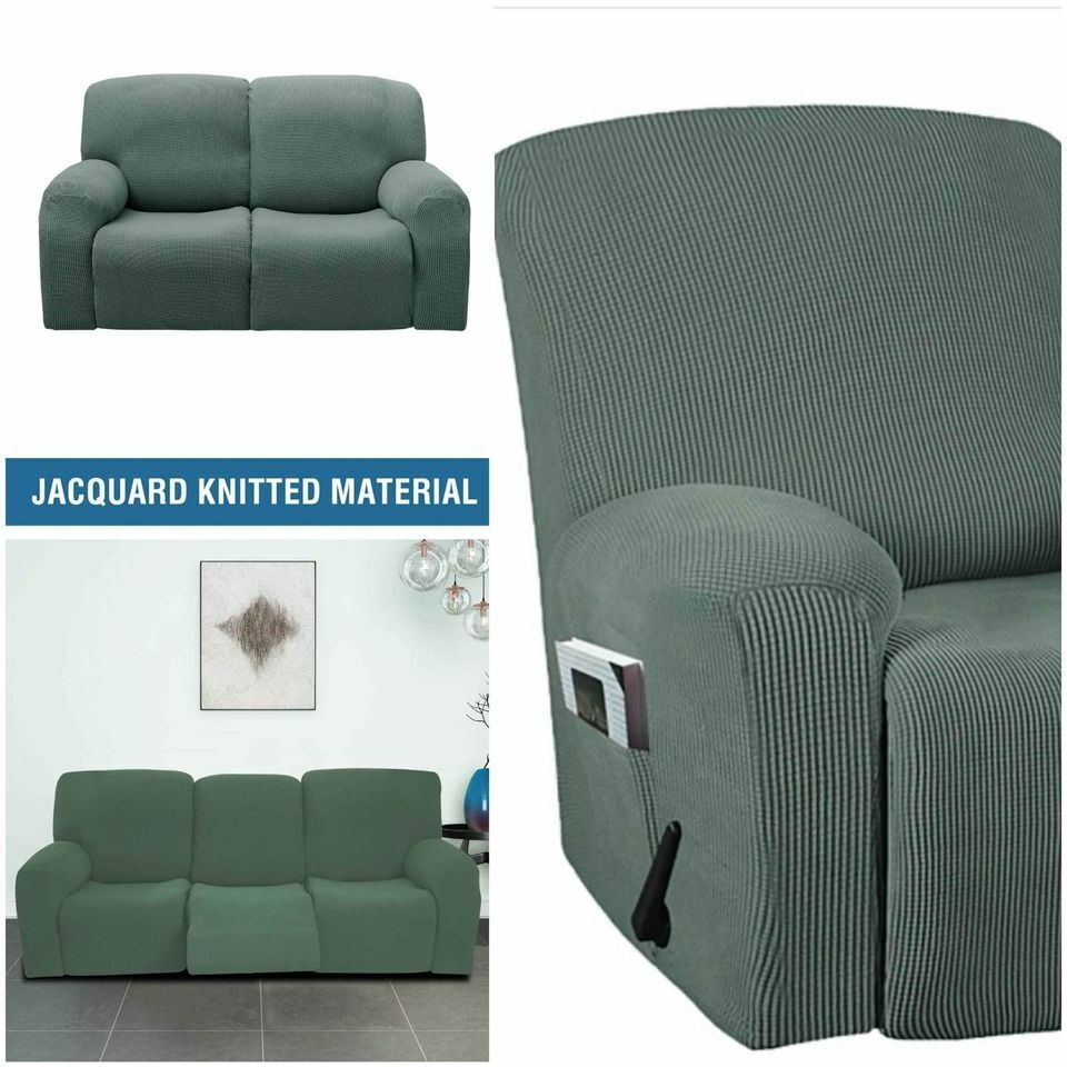 SageGreen Jacquard Fabric Covers for Sofa Couch Recliner Lounge Trendy Chair - Trendy Home Decors and Furnishings
