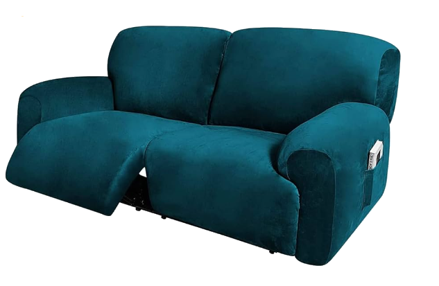 VelvetReclinerCoversLargeWide2seat-2.5seaterbigRecliner - Trendy Home Decors and Furnishings