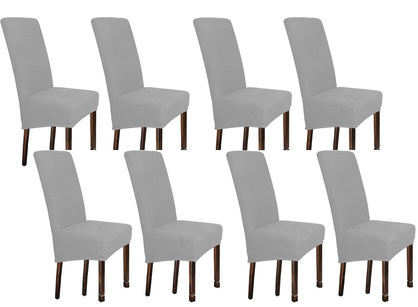 0 LightGrey-JacquardFabricCovers for Standard and Reclining Sofas Couches Lounges OfficeDining Chair - Trendy Home Decors and Furnishings