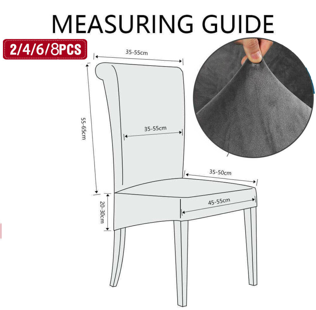 Jacquard Fabric - Dining Chair Covers Standard and XL sizes - Trendy Home Decors and Furnishings