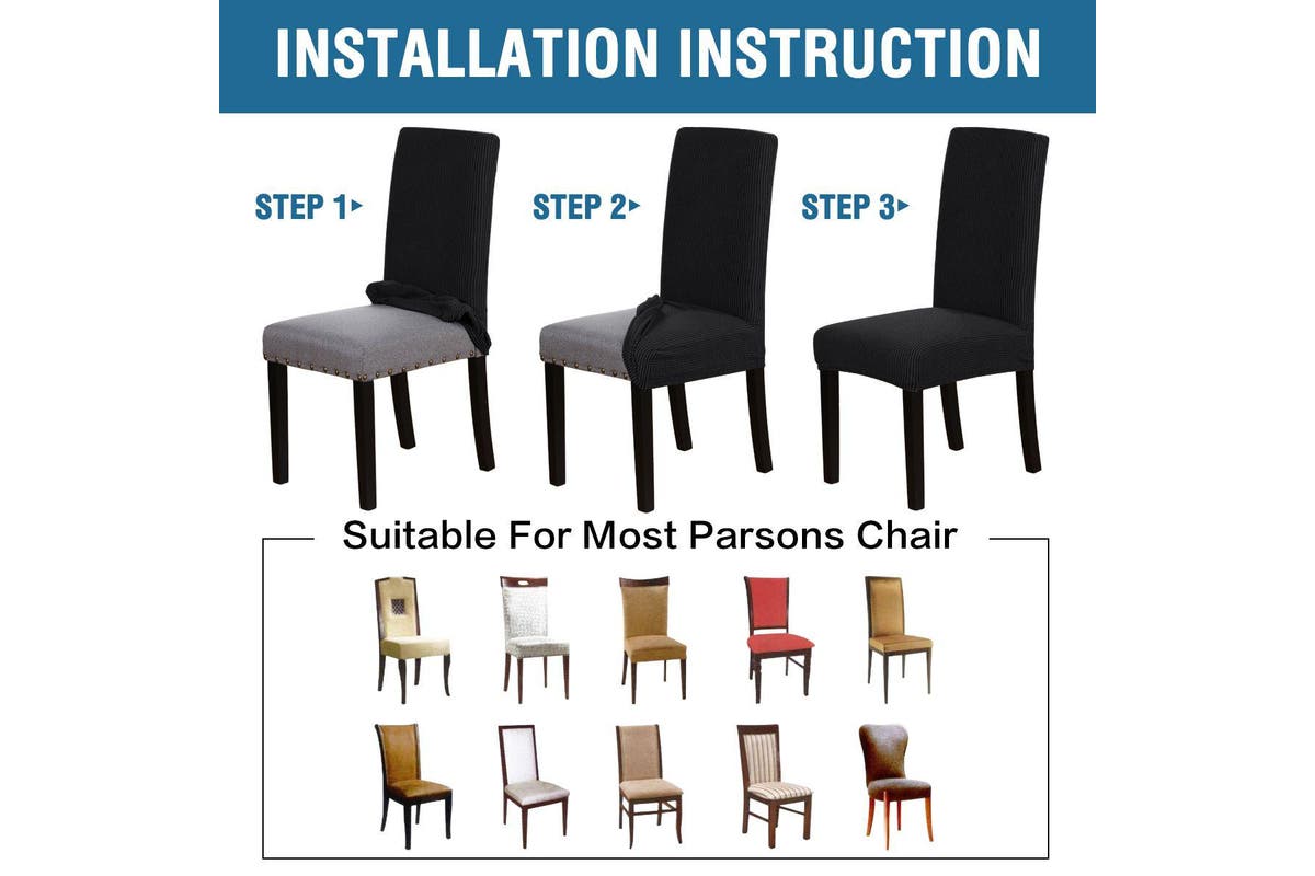 Jacquard Fabric - Dining Chair Covers Standard and XL sizes - Trendy Home Decors and Furnishings