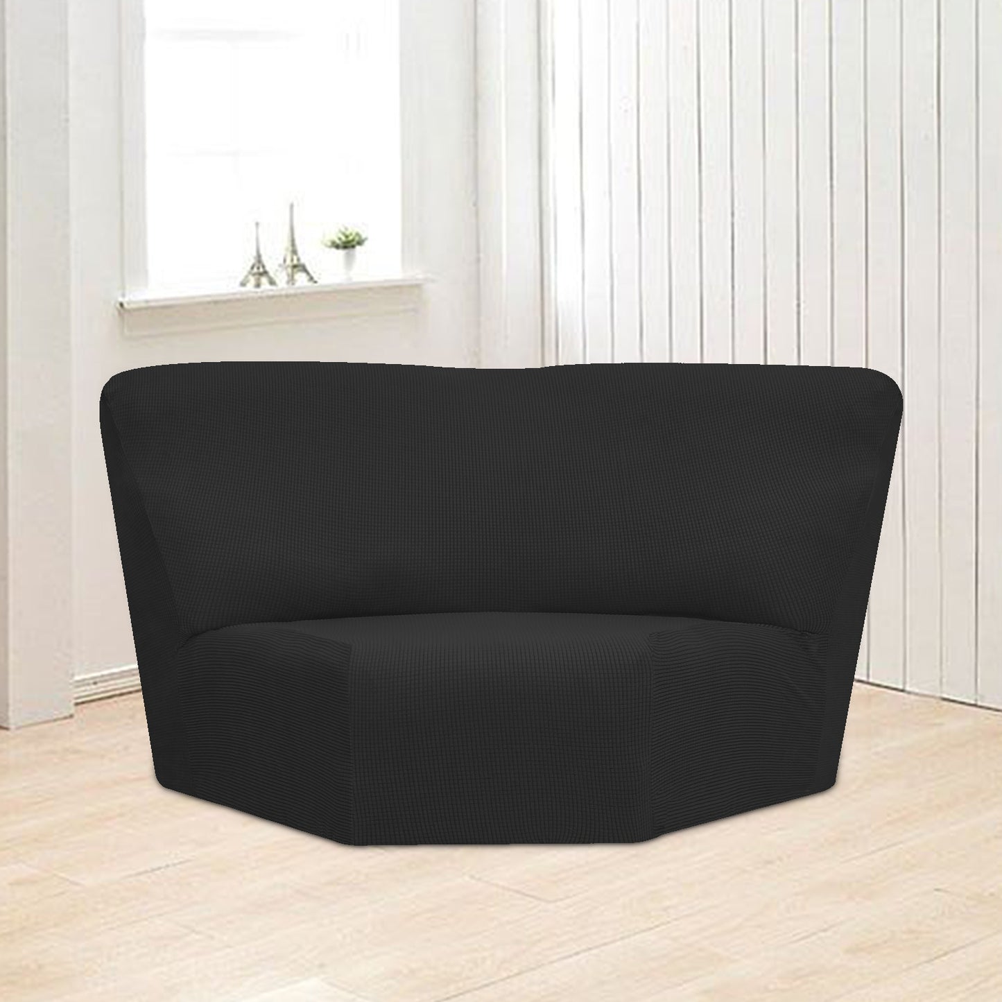 Black slip Covers in Jacquard fabric for Standard Reclining Sofas Couches Lounges Chairs - Trendy Home Decors and Furnishings