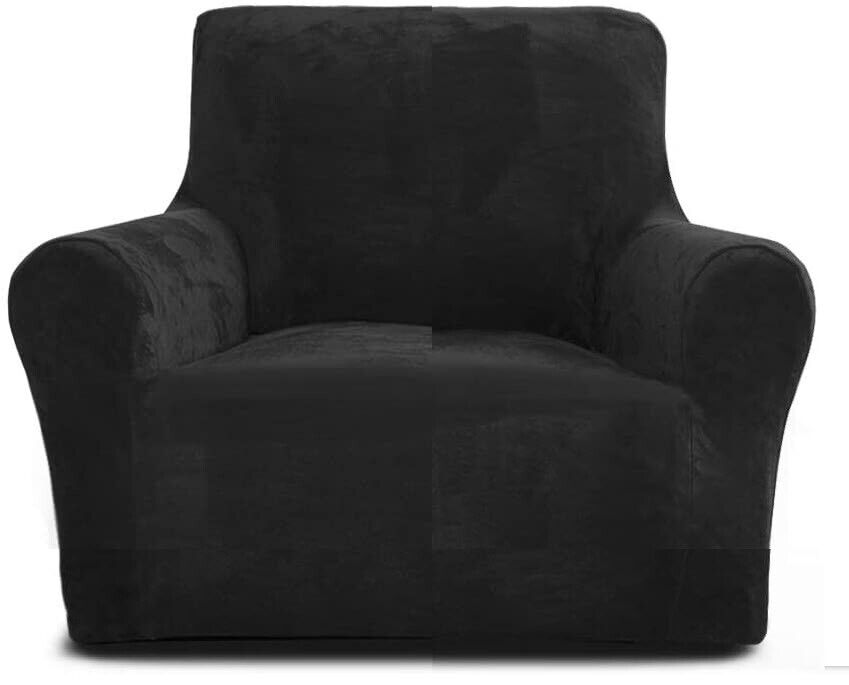 Velvet Fabric Straight Standard Sofa Covers- #1#2#3#4 seaters - Trendy Home Decors and Furnishings