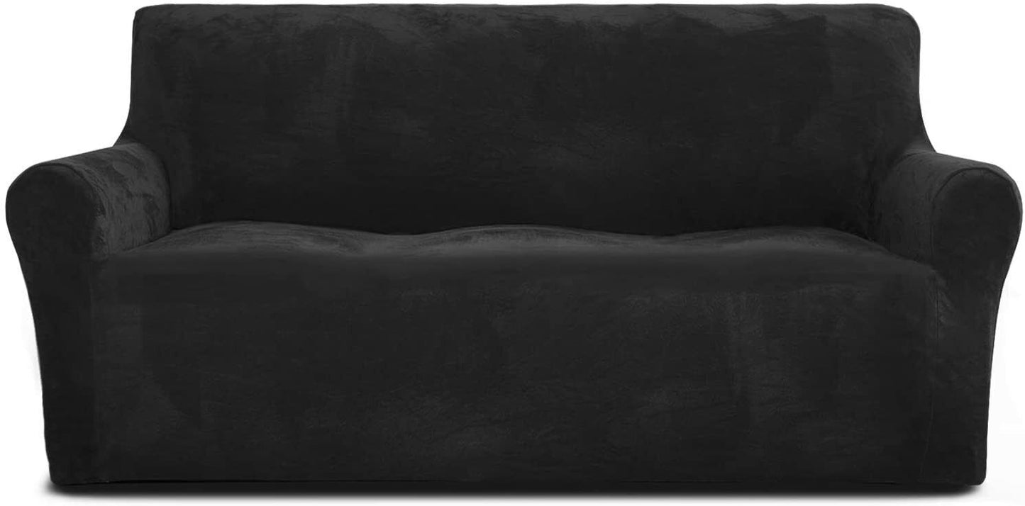 Velvet Fabric Straight Standard Sofa Covers- #1#2#3#4 seaters - Trendy Home Decors and Furnishings