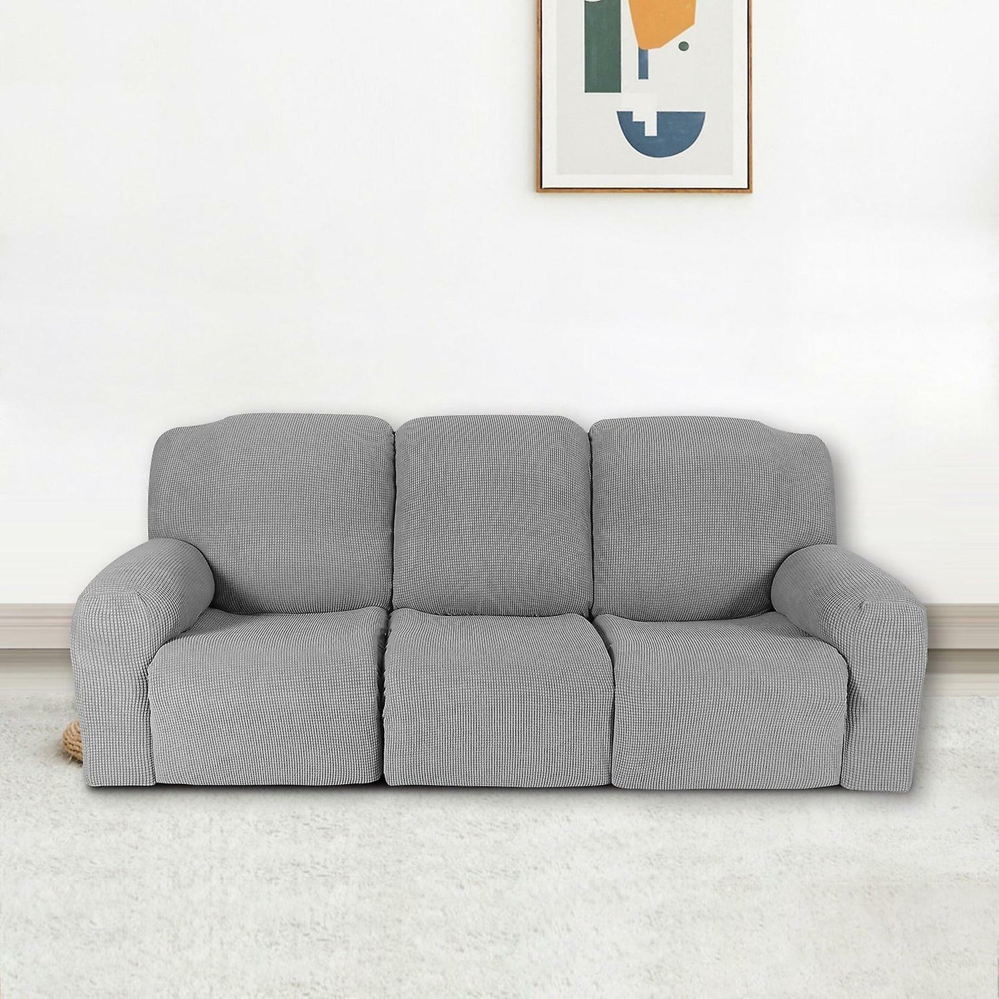0 LightGrey-JacquardFabricCovers for Standard and Reclining Sofas Couches Lounges OfficeDining Chair - Trendy Home Decors and Furnishings