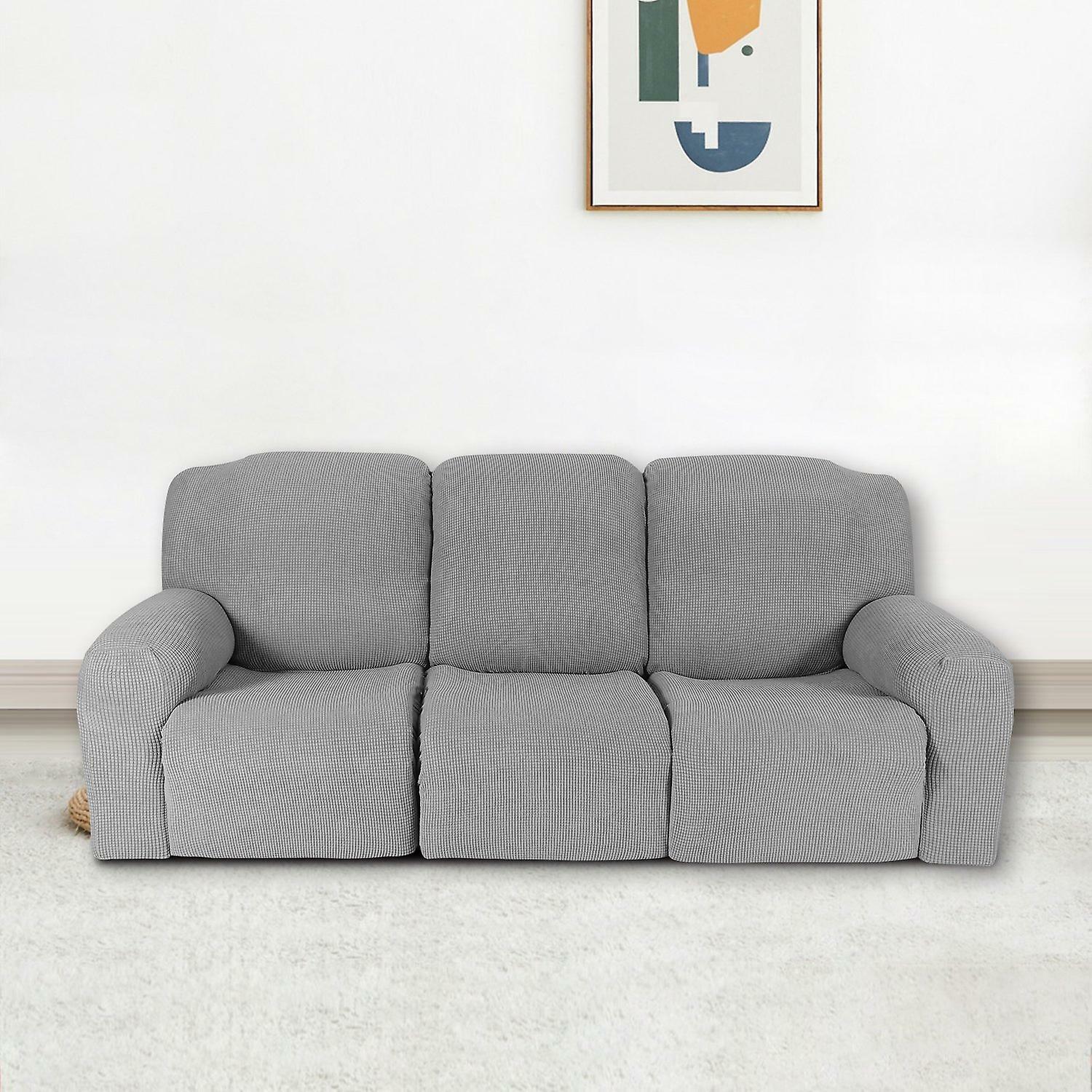 0 LightGrey-JacquardFabricCovers for Standard and Reclining Sofas Couches Lounges OfficeDining Chair - Trendy Home Decors and Furnishings