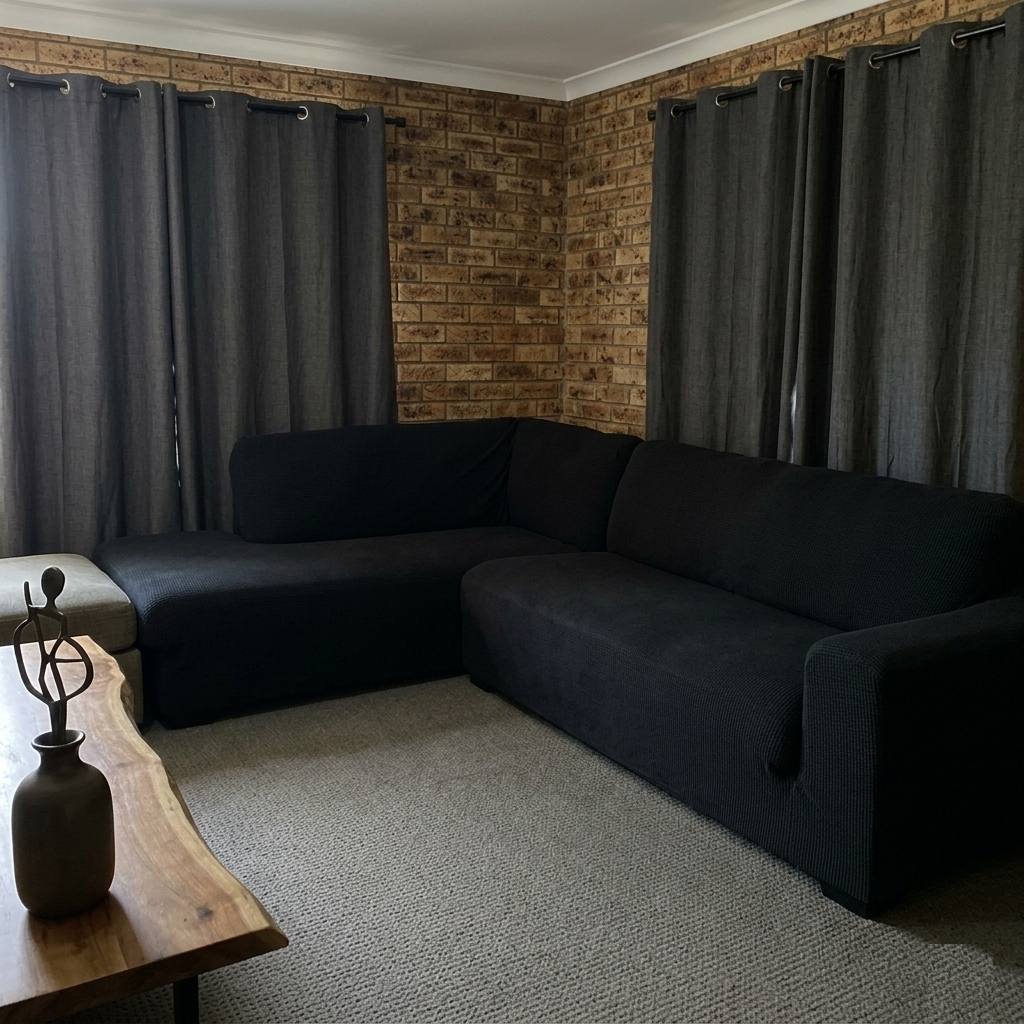 Large 3-Seater Chaise and Sofa Cover - L-Shape – Premium Jacquard fabric - Trendy Home Decors and Furnishings