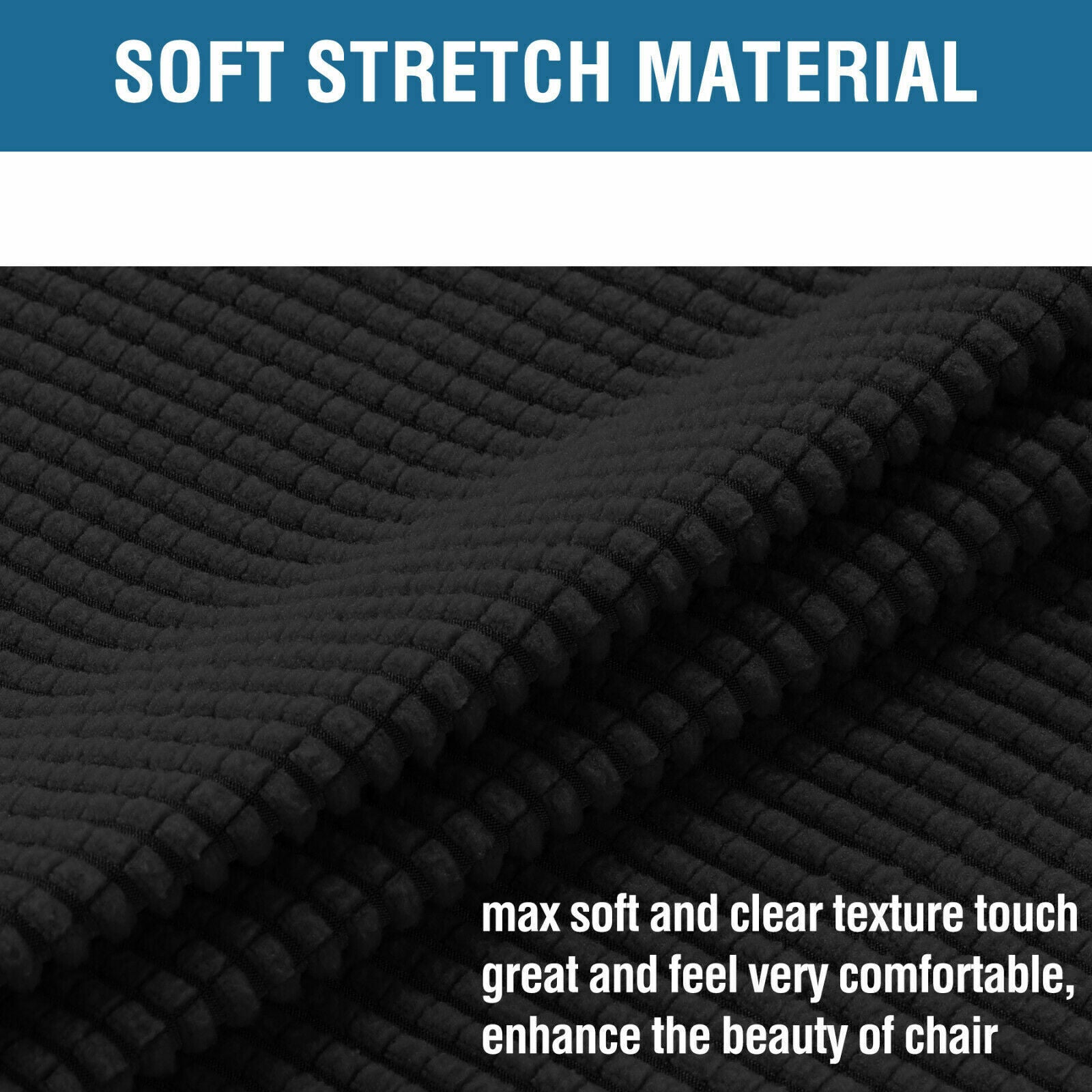 Black slip Covers in Jacquard fabric for Standard Reclining Sofas Couches Lounges Chairs - Trendy Home Decors and Furnishings