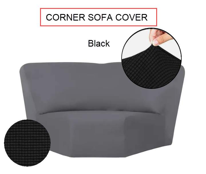 Black slip Covers in Jacquard fabric for Standard Reclining Sofas Couches Lounges Chairs - Trendy Home Decors and Furnishings