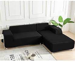 0 Black Velvet Cover for Standard and Reclining Sofas Couches Lounges Chairs - Trendy Home Decors and Furnishings