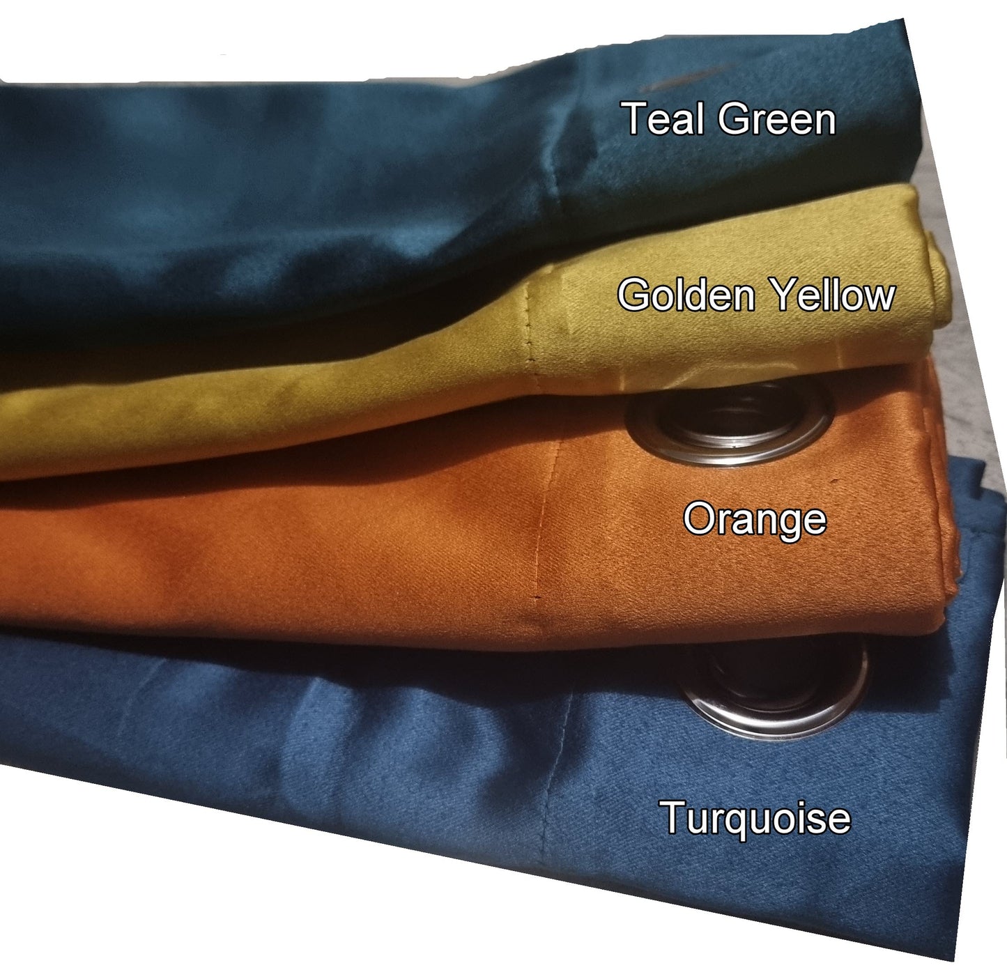 All-Satin 100% Blockout Sunblock Eyelet Curtains - Trendy Home Decors and Furnishings