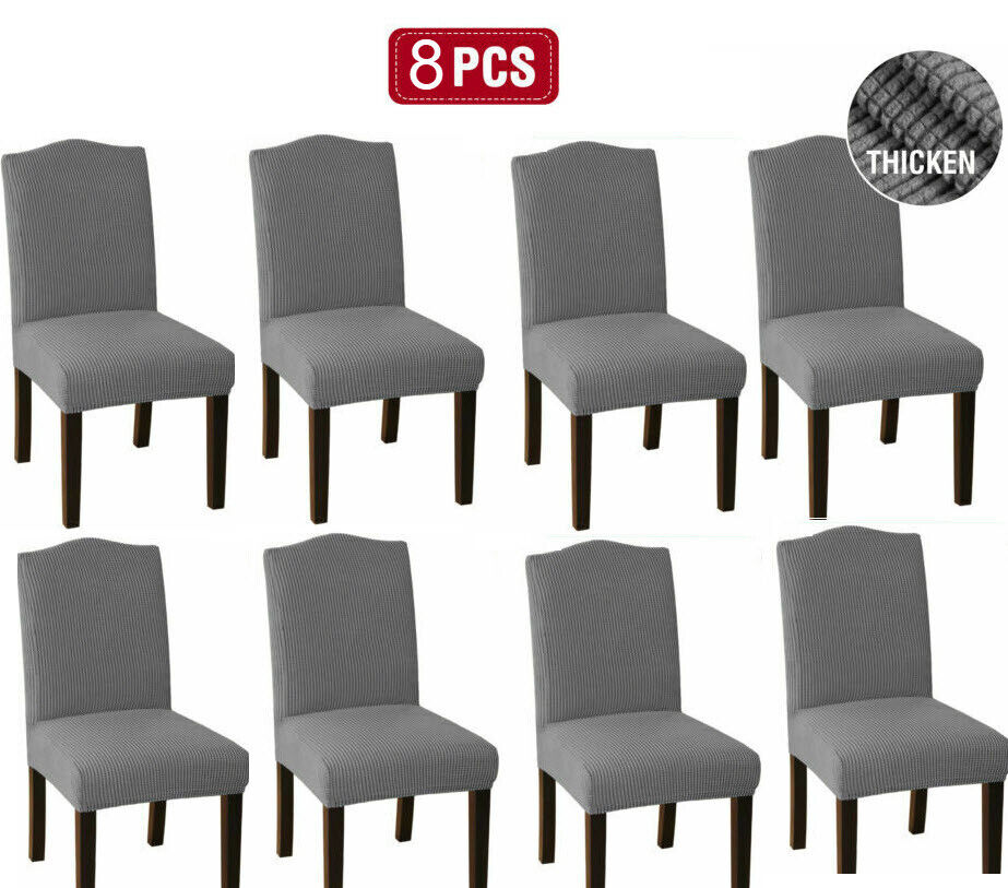 0 LightGrey-JacquardFabricCovers for Standard and Reclining Sofas Couches Lounges OfficeDining Chair - Trendy Home Decors and Furnishings