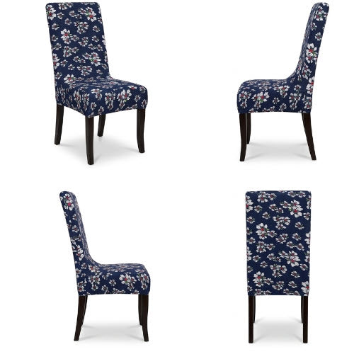 Floral Patterned Lycra dining chair covers