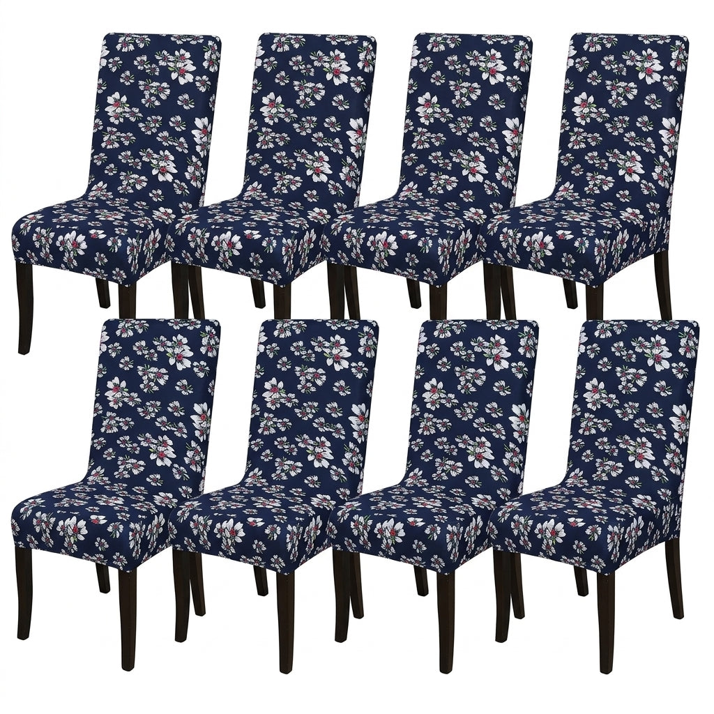 Floral Patterned Lycra dining chair covers
