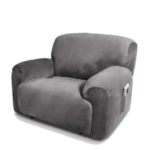 Extra Wide 4-Piece Set-Luxury Velvet Single Recliner Cover - Trendy Home Decors and Furnishings
