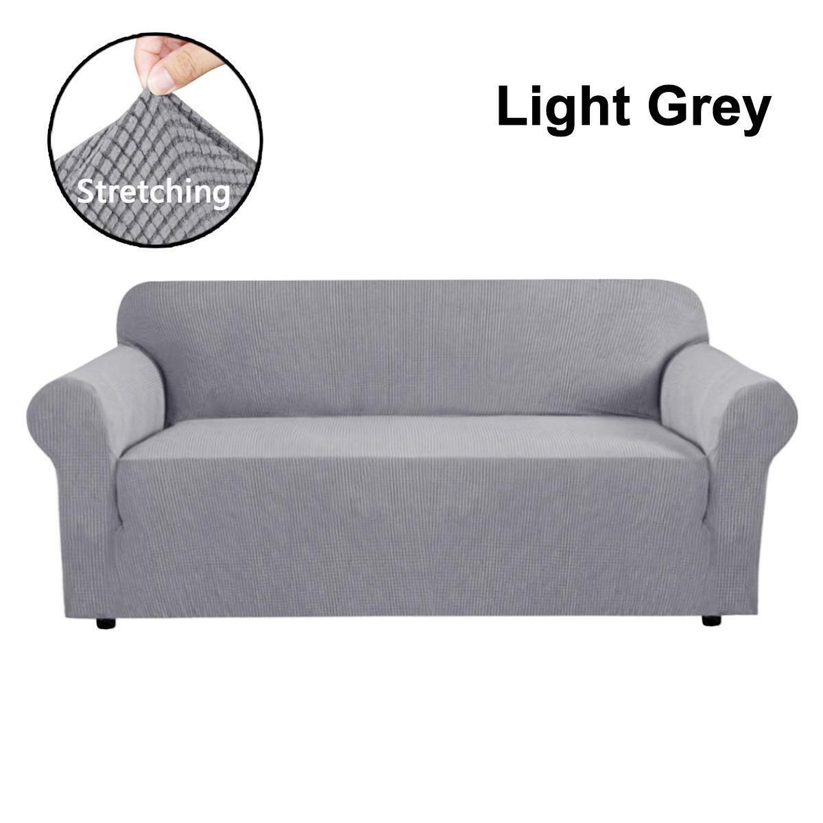 0 LightGrey-JacquardFabricCovers for Standard and Reclining Sofas Couches Lounges OfficeDining Chair - Trendy Home Decors and Furnishings