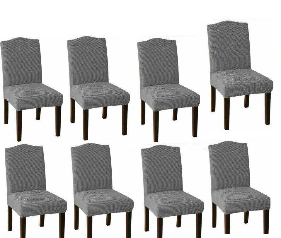 0 LightGrey-JacquardFabricCovers for Standard and Reclining Sofas Couches Lounges OfficeDining Chair - Trendy Home Decors and Furnishings