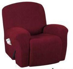 1seat Recliner Sofa Covers - Jacquard and Velvet Fabric - Furniture Protector Washable Slip Cover - Trendy Home Decors and Furnishings