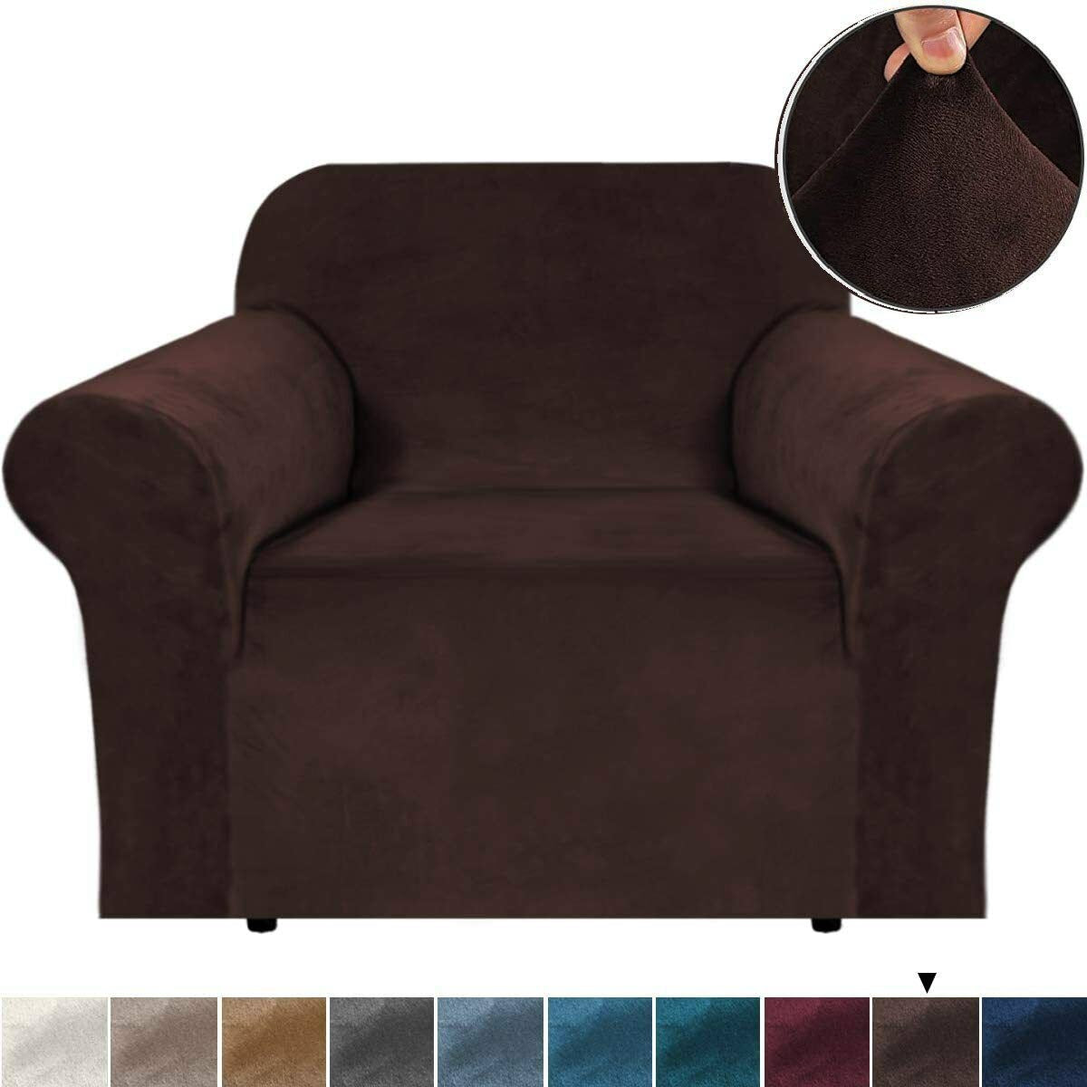 Velvet Fabric - Chocolate Brown Velvet Fabric Stretch Covers Trendy - Trendy Home Decors and Furnishings
