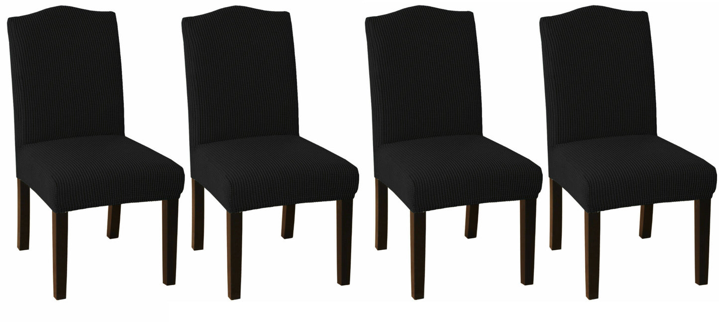 Black slip Covers in Jacquard fabric for Standard Reclining Sofas Couches Lounges Chairs - Trendy Home Decors and Furnishings