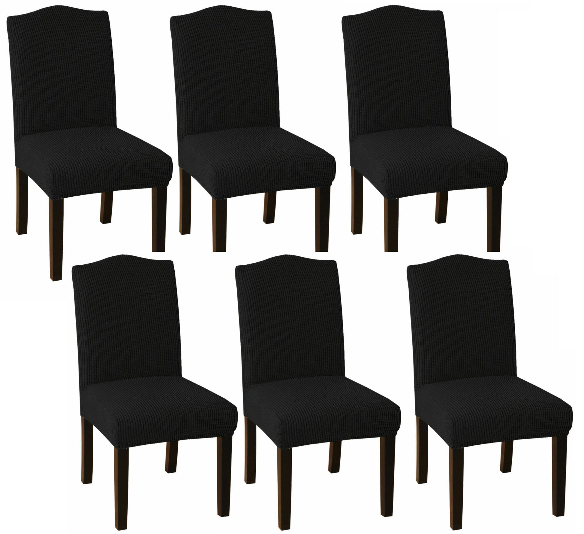 Black slip Covers in Jacquard fabric for Standard Reclining Sofas Couches Lounges Chairs - Trendy Home Decors and Furnishings