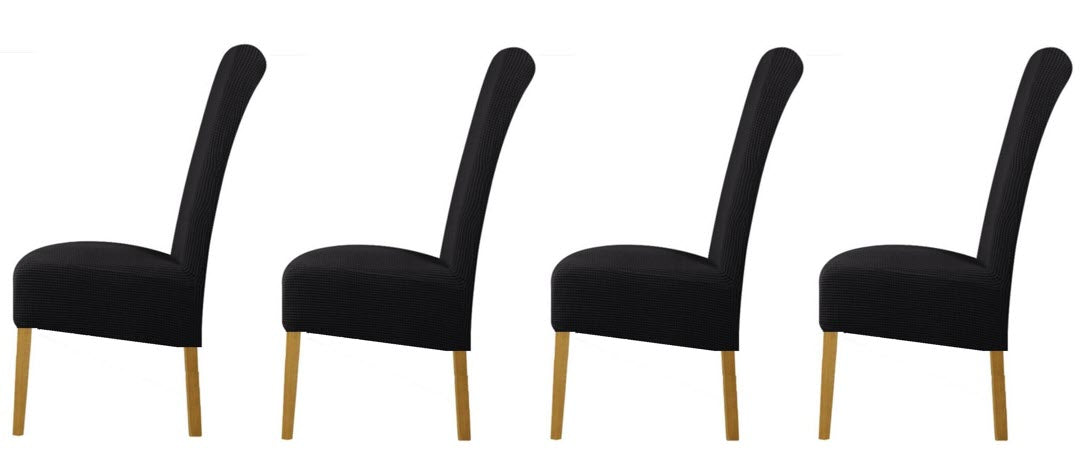 Black slip Covers in Jacquard fabric for Standard Reclining Sofas Couches Lounges Chairs - Trendy Home Decors and Furnishings
