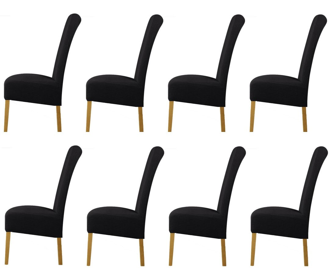 Black slip Covers in Jacquard fabric for Standard Reclining Sofas Couches Lounges Chairs - Trendy Home Decors and Furnishings