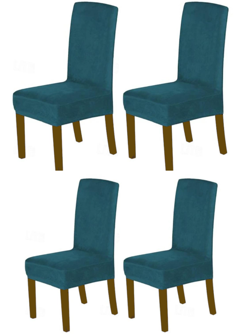 0 -TealGreen Velvet Cover for Standard and Reclining Sofas Couches Lounges Chairs - Trendy Home Decors and Furnishings
