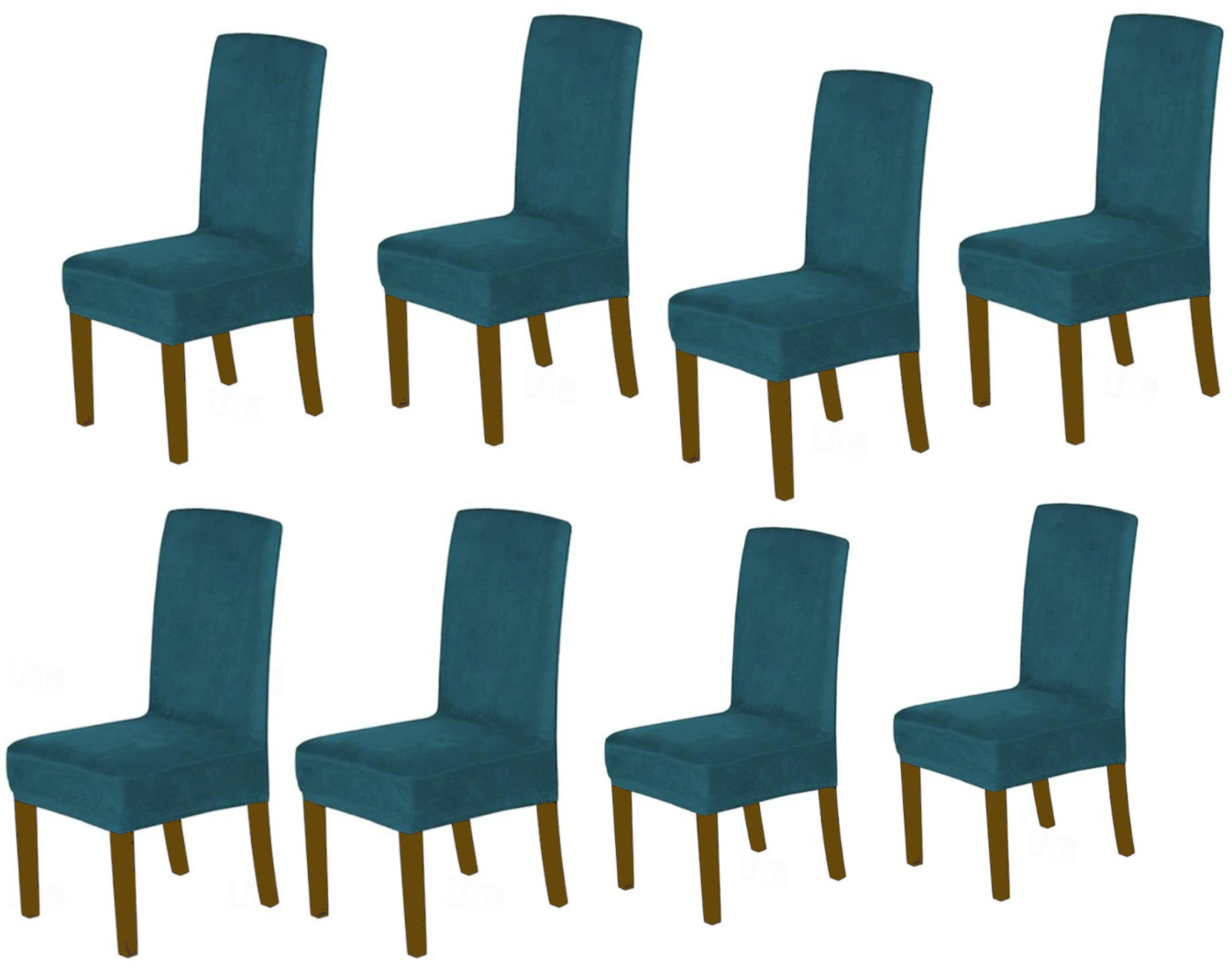 0 -TealGreen Velvet Cover for Standard and Reclining Sofas Couches Lounges Chairs - Trendy Home Decors and Furnishings
