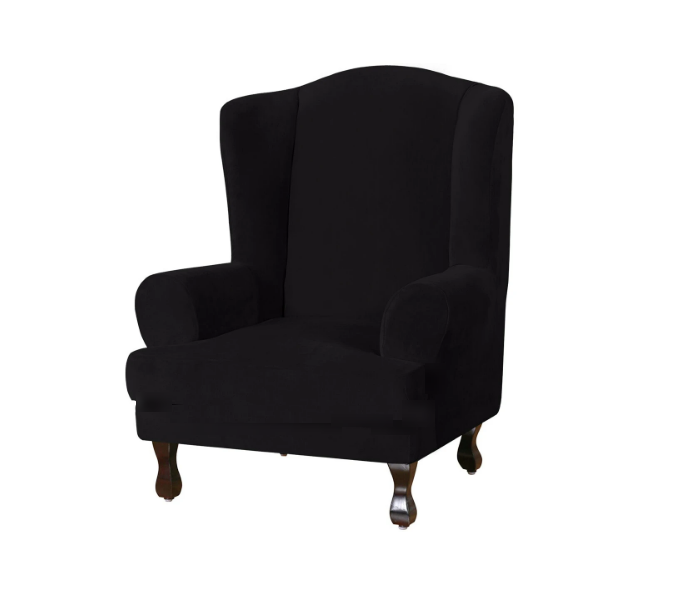 0 Black Velvet Cover for Standard and Reclining Sofas Couches Lounges Chairs - Trendy Home Decors and Furnishings