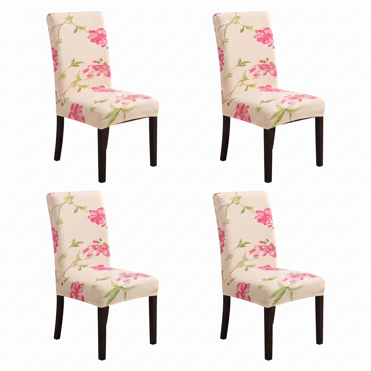 Floral Patterned Lycra dining chair covers