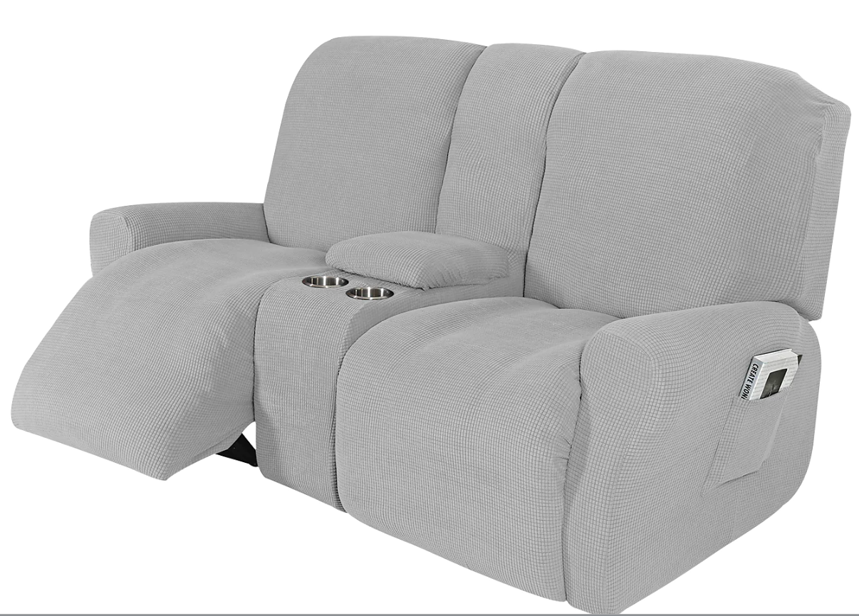 0 LightGrey-JacquardFabricCovers for Standard and Reclining Sofas Couches Lounges OfficeDining Chair - Trendy Home Decors and Furnishings