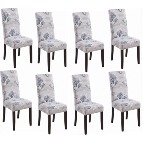 Ocean Inspired Patterned Lycra dining chair covers