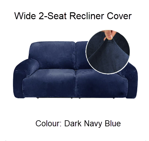 VelvetReclinerCoversLargeWide2seat-2.5seaterbigRecliner - Trendy Home Decors and Furnishings