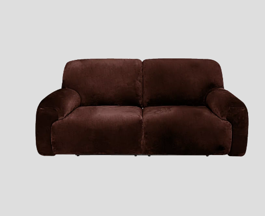 Recliner wide 2-Seater Recliner Cover - Stretch Velvet Jacquard fabric Slipcover - Trendy Home Decors and Furnishings