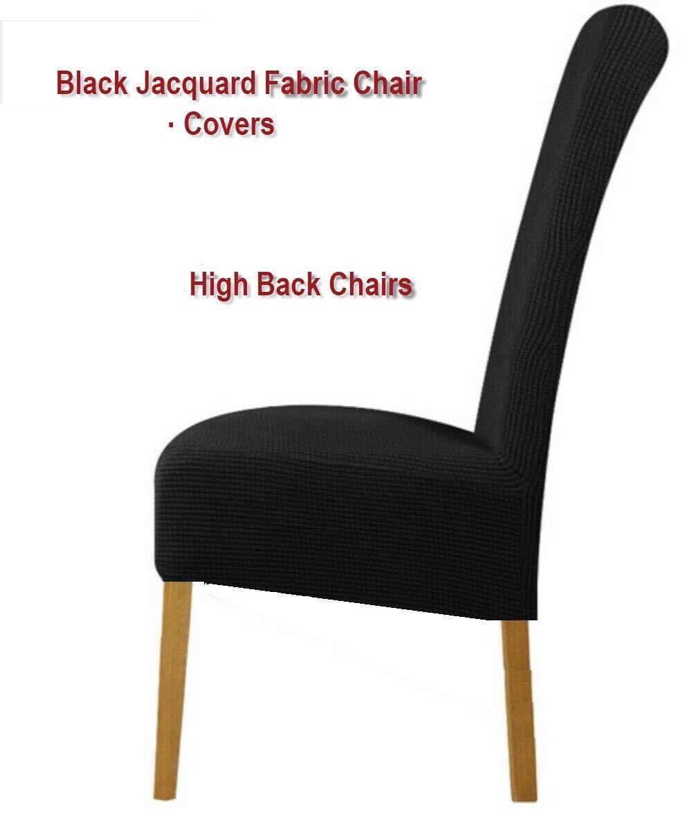 Black slip Covers in Jacquard fabric for Standard Reclining Sofas Couches Lounges Chairs - Trendy Home Decors and Furnishings