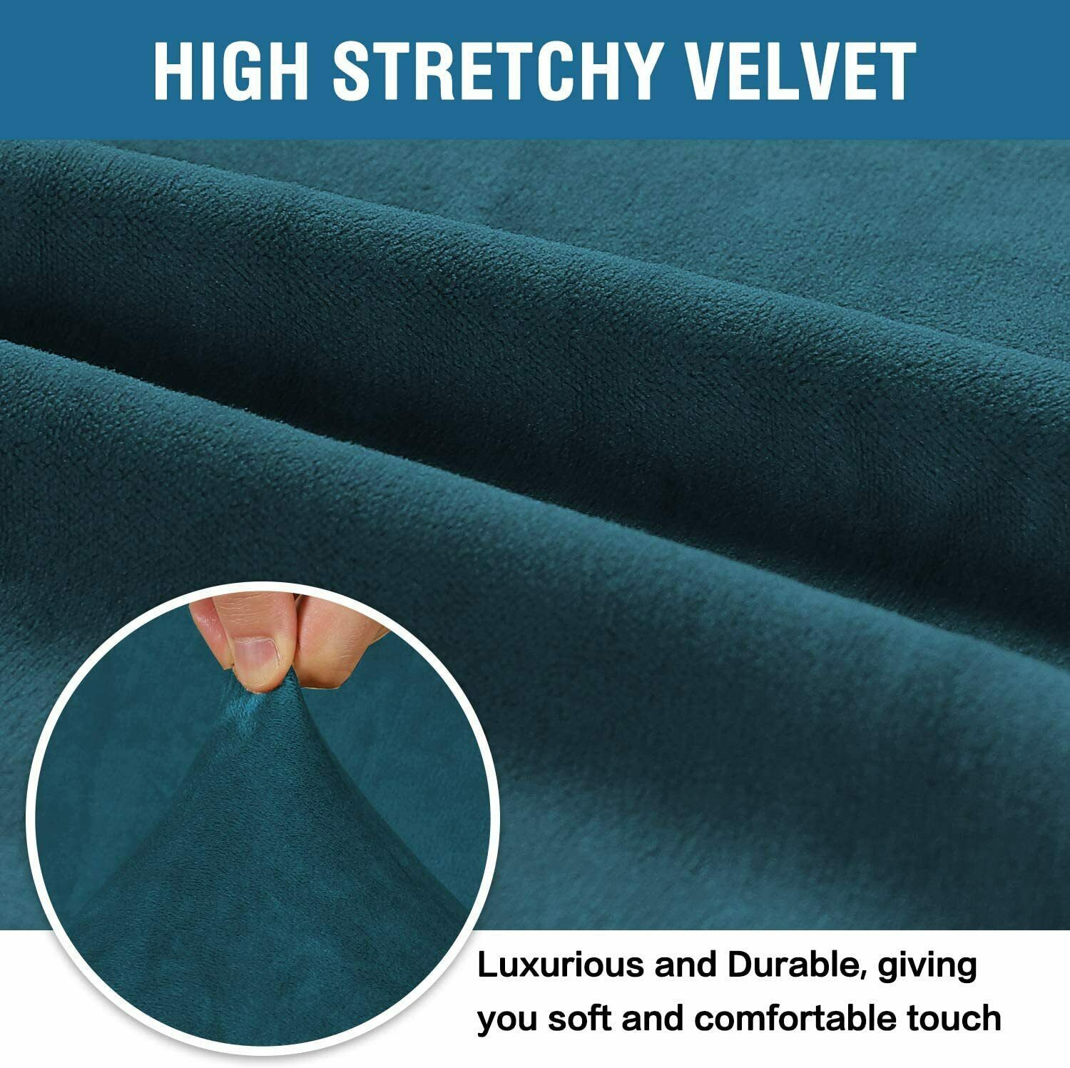 TealGreen Velvet Cover for Standard and Reclining Sofas Couches Lounges Chairs - Trendy Home Decors and Furnishings