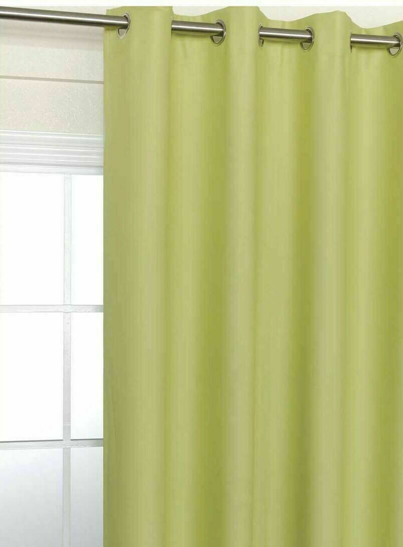 2Panels Sun Block Window Dressings Pastel Green Curtains - Trendy Home Decors and Furnishings