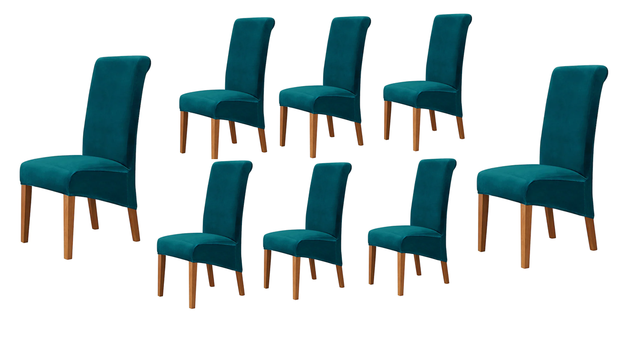 TealGreen Velvet Cover for Standard and Reclining Sofas Couches Lounges Chairs - Trendy Home Decors and Furnishings